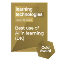 Gold Award for Best use of AI in learning & development 2025